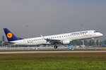 Lufthansa Regional CityLine, D-AEBH, Embraer ERJ-195LR, 24.September 2016, MUC München, Germany.