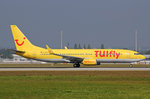 TUIfly, D-AHFV, Boeing 737-8K5, 24.September 2016, MUC München, Germany.