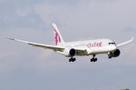 A7-BDA Qatar Airways Boeing 787-8 Dreamliner  beim Landeanflug in München am 13.10.2016 