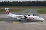 D-ABQQ Air Berlin De Havilland Canada DHC-8-402Q Dash 8  zum Gate am 01.10.2016 in Nürnberg