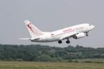 Tunisair, TS-IOP, Boeing 737-600 NG, First flight: 26.04.2000, SN 29500 LN:543, Named El Jem