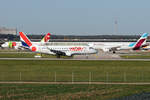F-HBXG Embraer ERJ-170-100STD 14.10.2019 Im Hintergrund CS-TTG (TAP Air Portugal  Airbus A319-111) auf Taxyway November & D-ABDT (Eurowings  Airbus A320-214) auf Taxyway Sierra