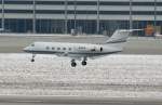 Phoenix Air Gulfstream III N184PA  kurz vor der Landung in Stuttgart am 10.03.2010