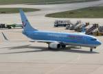 TUIfly, D-AHFN, Boeing 737-800 WL (alte blaue Hapagfly Lackierung), 2009.09.25, STR-EDDS, Stuttgart, Germany 

