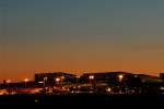 Flughafen Stuttgart in der Abenddämmerung 22.05.2009
