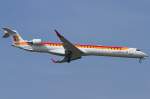 Iberia - Air Nostrum, EC-LJX, Bombardier, CRJ-1000, 31.03.2012, LYS, Lyon, France        