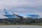 TUI Airways, G-TUMU, Boeing B737-8MAX, msn: 44651/7535,  Rovaniemi , 25.Mai 2025, CFU Corfu, Greece.