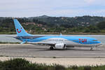TUI Airways, G-TUMU, Boeing B737-8MAX, msn: 44651/7535,  Rovaniemi , 25.Mai 2025, CFU Corfu, Greece.