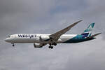 WestJet, C-GURP, Boeing B787-9, msn: 64975/810, 03.Juli 2023, LHR London Heathrow, United Kingdom.