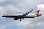 British Airways, G-NEOU, Airbus A321-251NX, msn: 8804, 03.Juli 2023, LHR London Heathrow, United Kingdom.