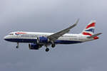 British Airways, G-TTNG, Airbus A320-251N, msn: 8431, 03.Juli 2023, LHR London Heathrow, United Kingdom.