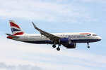 British Airways, G-TTNL, Airbus A320-251N, msn: 9585, 03.Juli 2023, LHR London Heathrow, United Kingdom.