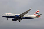 British Airways, G-TTNL, Airbus A320-251N, msn: 9585, 04.Juli 2023, LHR London Heathrow, United Kingdom.