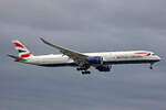 British Airways, G-XWBE, Airbus A350-1041, msn: 386, 04.Juli 2023, LHR London Heathrow, United Kingdom.