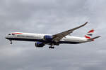 British Airways, G-XWBH, Airbus A350-1041, nsn: 446, 04.Juli 2023, LHR London Heathrow, United Kingdom.