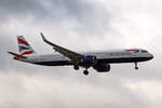British Airways, G-NEOR, Airbus A321-251NX, msn: 8526, 05.Juli 2023, LHR London Heathrow, United Kingdom.