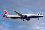 British Airways, G-NEOT, Airbus A321-251NX, msn: 8718, 05.Juli 2023, LHR London Heathrow, United Kingdom.