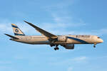 EL Al Israel Airlines, 4X-EDE, Boeing B787-9, msn: 63393/714, 06.Juli 2023, LHR London Heathrow, United Kingdom.