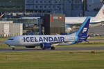  Icelandair, TF-ICN, Boeing B737-8MAX, msn: 44356/7375,  Mývatn , 07.Juli 2023, LHR London Heathrow, United Kingdom.