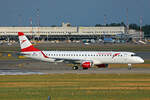 Austrian Airlines, OE-LWJ, Embraer ERJ-195LR, msn: 19000507, 03.Juli 2025, MXP Milano Malpensa, Italy.