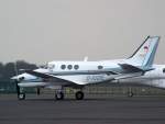 D-IUDE, eine private Beechcraft King Air C-90B in Luxembourg