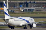 4X-EHF El Al Israel Airlines Boeing 737-958(ER)(WL)  , AMS , 12.03.2017
