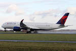 Delta Airlines Airbus A350-941 N510DN beim Start in Amsterdam 3.1.2019