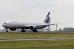 Aeroflot Boeing 777-3MOER VP-BHA beim Start in Amsterdam 25.5.2019