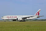 Qatar Airways Cargo, A7-BFO, Boeing 777-2FDZ, msn: 62772/1571, 18.Mai 2023, AMS Amsterdam, Netherlands.