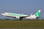 Transavia Airlines, PH-HSM, Boeing B737-8K2, msn: 42067/5389, 19.Mai 2023, AMS Amsterdam, Netherlands.