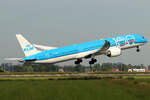 KLM Boeing 787-10 Dreamliner PH-BKA beim Start in Amsterdam 12.8.2025