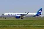 Iceland Air Airbus A321-271NX TF-IAE beim Start in Amsterdam 28.4.2026