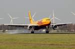 DHL D-AEAD bei der Landung in Amsterdam 1.11.2014