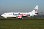 BMI Baby B737-300 G-TOYK auf 18R in AMS / EHAM / Amsterdam am 15.10.2011