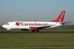 Corendon B737-400 TC-TJF auf 18R in AMS / EHAM / Amsterdam am 15.10.2011