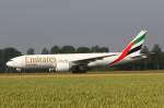 Emirates Sky Cargo, A6-EFI, Boeing B777FIH, 4.Juli 2015, AMS Amsterdam, Netherlands.