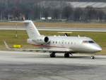 Canadair CL800-2B16 Challenger 604 der Vista Jet (OE-INX) aufgenommen am Flughafen Innsbruck Kranebitten am 08.03.08