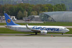 Eurocypria Airlines, 5B-DBV, Boeing 737-8Q8, msn: 30654/1295, 20.April 2007, SZG Salzburg, Austria.
