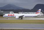 Czech Airlines Airbus A 321-211 OK-CEC FLughafen Salzburg 15.01.2011
