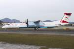 Austrian Arrows, OE-LGH, Bombardier, DHC-8 402Q, 08.01.2011, SZG, Salzburg, Austria 





