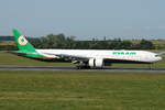 EVA Airways, Boeing B777-3SH(ER) B-16733, cn(MSN): 61600,
Vienna Schwechat, 22.08.2017.
