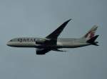 Boeing 787(A7-BCI) von Qatar-Airways, beim Landeanflug auf Wien-Schwechat; 151130