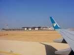 Ein Blick auf das neue, im Bau befindliche, Terminal des Muscat International Airport (MCT) am 14.11.2014