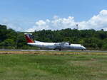 Philippine Airlines, Bombardier DHC-8-Q402 Dash 8, RP-C5910, Flughafen Caticlan/Boracay (MPH/RPVE) am 23.4.25