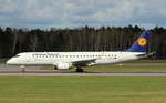 Lufthansa Regional CityLine, D-AECA, MSN 190000327,Embraer ERJ190-100LR, 11.04.2017, GDN-EPGD, Gdansk, Polen (Name: Deidesheim) 