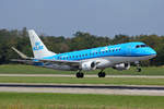 KLM Cityhopper, PH-EXN, Embraer ERJ-175STD, msn: 17000659,  100 Jaar  Sticker, 24.August 2019, BSL Basel-Mülhausen, Switzerland.