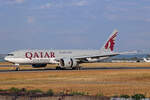 Qatar Airways Cargo, A7-BFB, Boeing B777-FDZ, msn: 36100/874, 16.Juni 2023, BSL Basel - Mülhausen, Switzerland.  لبصير .