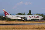 Qatar Airways Cargo, A7-BFB, Boeing B777-FDZ, msn: 36100/874, 16.Juni 2023, BSL Basel - Mülhausen, Switzerland.