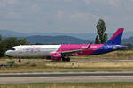 Wizz Air Malta, 9H-WAD, Airbus A321-271NX, msn: 11066, 27.Juli 2025, BSL Basel-Mülhausen, Switzerland.