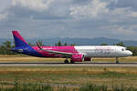 Wizz Air Malta, 9H-WAD, Airbus A321-271NX, msn: 11066, 27.Juli 2025, BSL Basel-Mülhausen, Switzerland.